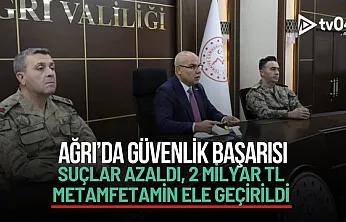 Ağrı'da Güvenlik Başarısı: Suçlar Azaldı, 2 Milyar TL Metamfetamin Ele Geçirildi
