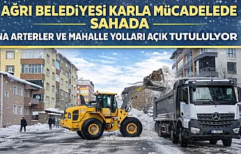 Ağrı'da Karla Mücadele: Ana Arterler ve Mahalle Yolları Açık Tutuluyor