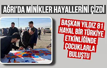 Ağrı'da Minikler Hayallerini Çizdi: '81 Hayal Bir Türkiye' Rüzgarı İkizgeçe'de!