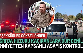 Ağrı'da Öğrencilerin Huzurunu Kaçıranlara 'Dur' Denildi!