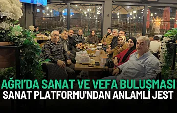 Ağrı'da Sanat ve Vefa Buluşması: Ağrı Sanat Platformu'ndan Öğretmenlerine Anlamlı Jest