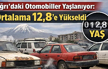 Ağrı'daki Otomobiller Yaşlanıyor: Ortalama 12,8'e Yükseldi