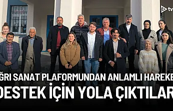 Ağrı Sanat Platformu'ndan Eğitime Destek