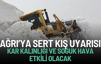 Ağrı'ya soğuk hava ve kar uyarısı! Bu Kış soğuk hava etkili olacak!