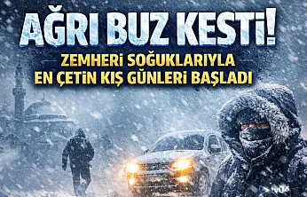 Ağrı'ya Zemheri Çöktü! Kışın En Sert ve En Soğuk Günleri Kapıda