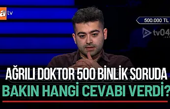 Ağrılı Memet Sakin Milyoner'de Büyük Heyecan Yaşattı