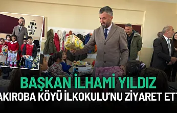 AK Parti Ağrı İl Başkanı İlhami Yıldız, Çakıroba Köyü İlkokulu'nu Ziyaret Etti