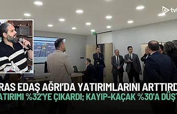 Aras EDAŞ Ağrı Yatırımı Arttı: Kayıp-Kaçak Yüzde 64'ten Yüzde 30'a İndi