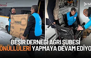 Beşir Derneği Ağrı Şubesi'nden engelleri aşan destek