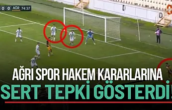Cinegold Ağrı 1970 Spor Deplasmanda 1 Puanla Yetindi: Hakem Kararlarına Tepki