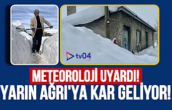 Doğu Anadolu'ya Kuvvetli Kar Uyarısı: Ağrı'da 5–20 cm Kar Bekleniyor
