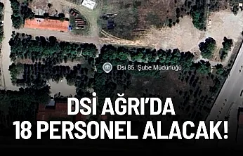 DSİ Ağrı'da 18 personel alacak!
