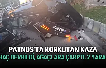 Patnos'ta Korkunç Kaza: Araç Devrildi, Ağaçlara Çarptı, 2 Yaralı