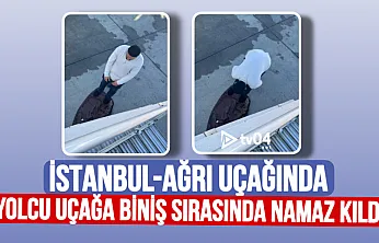 Sabiha Gökçen Havalimanı'nda Dikkat Çeken Anlar: Yolcu Uçağa Biniş Sırasında Namaz Kıldı