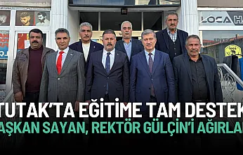 Tutak'tan Eğitime Tam Destek: Başkan Sayan, Rektör Gülçin'i Ağırladı