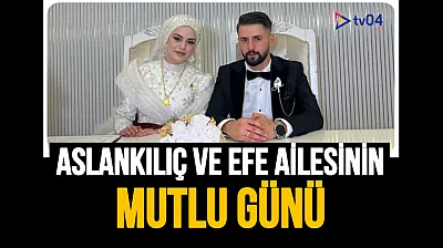 Aslankılıç ve Efe Ailelerinin Mutlu Günü: Elanur ile Ömer Dünyaevine Girdi