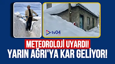 Doğu Anadolu'ya Kuvvetli Kar Uyarısı: Ağrı'da 5–20 cm Kar Bekleniyor