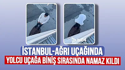 Sabiha Gökçen Havalimanı'nda Dikkat Çeken Anlar: Yolcu Uçağa Biniş Sırasında Namaz Kıldı