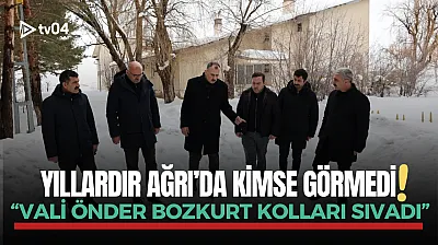 Yıllardır Ağrı'da kimse görmedi: Vali Bozkurt kolları sıvadı!