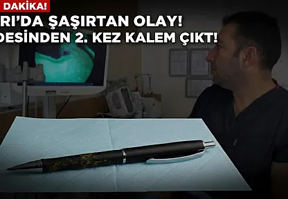 Ağrı'da Genç Kadının Midesinden Yine Kalem Çıktı