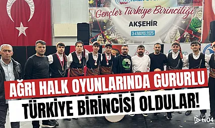 Ağrı Cumhuriyet Anadolu Lisesi'nden Halk Oyunlarında Türkiye Şampiyonluğu Gururu