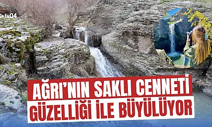 Ağrı'da Bekiran Şelalesi Baharda Doğaseverlerin Yeni Gözdesi Oldu