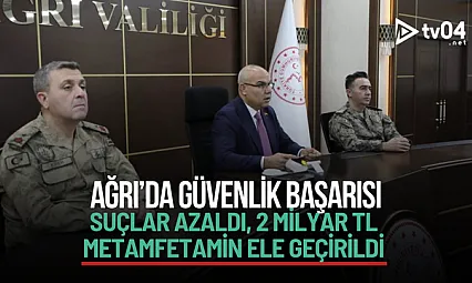 Ağrı'da Güvenlik Başarısı: Suçlar Azaldı, 2 Milyar TL Metamfetamin Ele Geçirildi