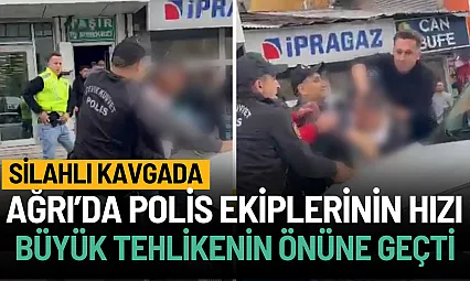 Ağrı'da Polis Ekiplerinin Hızlı Müdahalesi Büyük Facianın Önüne Geçti!