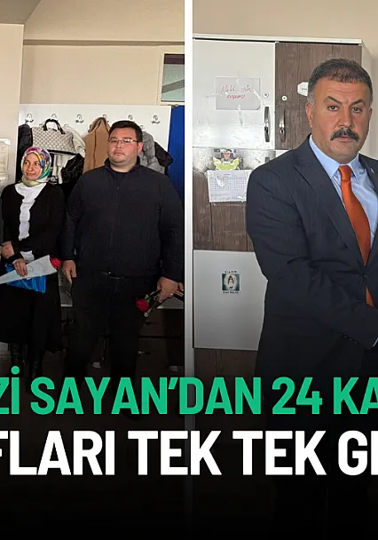 Tutak Belediye Başkanı Fevzi Sayan'dan 24 Kasım Öğretmenler Günü Ziyareti