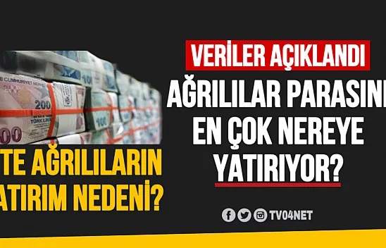 Ağrılılar parasını en çok nereye yatırıyor?