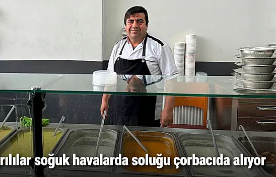 Ağrılılar soğuk havalarda soluğu çorbacıda alıyor