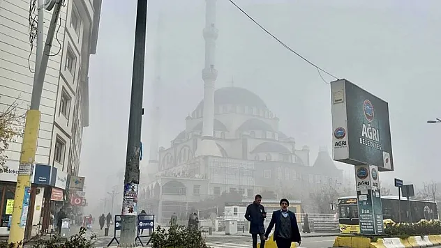 Ağrı'da yoğun sis etkili oldu