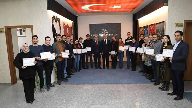 Ağrı'da robotik kodlama sertifika töreni düzenlendi
