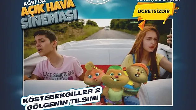 Ağrı'da Açık Hava Sineması Etkinliğiyle Yaz Akşamlarına Sanat Dokunuşu