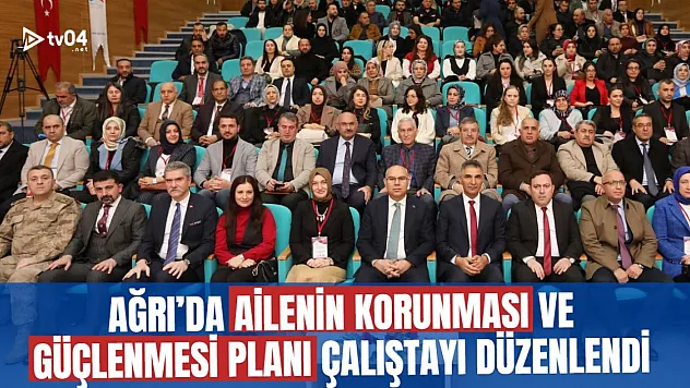 Ağrı'da 'Ailenin Korunması ve Güçlenmesi' Temalı İl Eylem Planı Çalıştayı Gerçekleştirildi