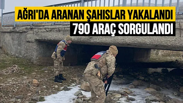 Ağrı'da Aranan Şahıslar ve Göçmen Kaçakçıları Yakalandı.
