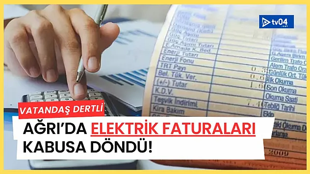 Ağrı'da Elektrik Faturaları Vatandaşı Zorluyor