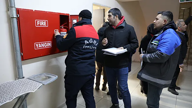 Ağrı'da Gençlik ve Spor Tesislerinde Yangın Güvenliği Denetimi