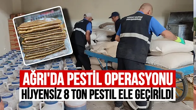 Ağrı'da Kaçak Pestil Üretimine Darbe: 8 Ton 365 Kilo Ürün Ele Geçirildi