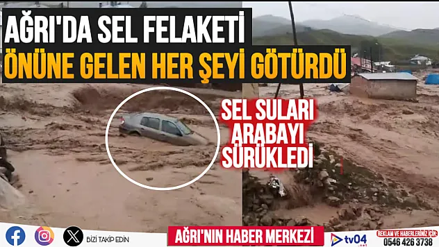 Ağrı'da sel etkili oldu, yıldırım düşmesi sonucu çoban yaralandı