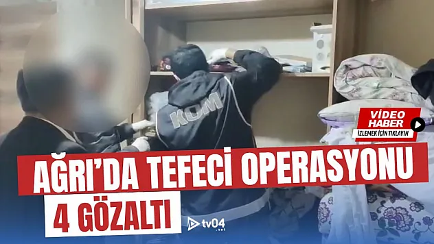Ağrı'da Tefecilik Operasyonu: Çok Sayıda Silah, Senet ve Dijital Materyal Ele Geçirildi