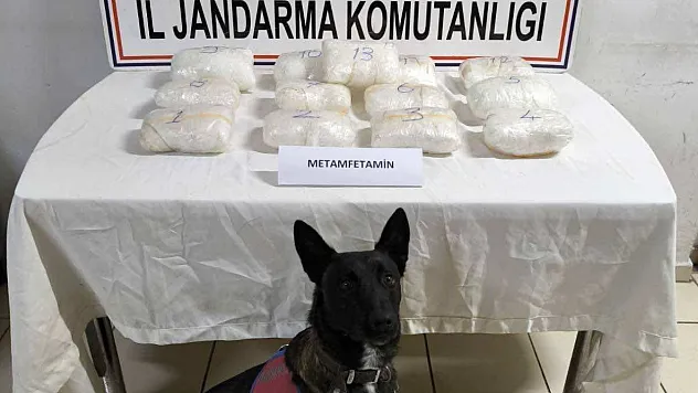 Ağrı'da tırın dorse bölümünde 16 kilo uyuşturucu ele geçirildi