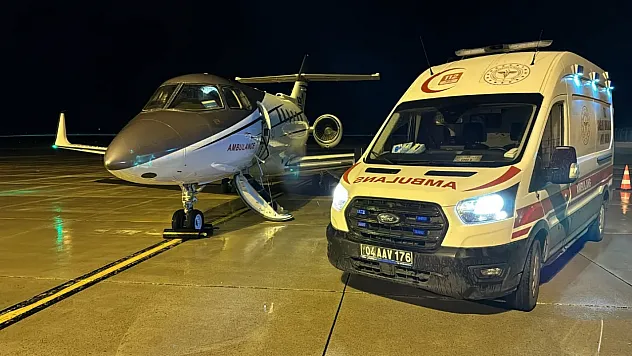 Ağrı'da Yenidoğan Kalp Hastası Bebek, Uçak Ambulansla Ankara'ya Sevk Edildi