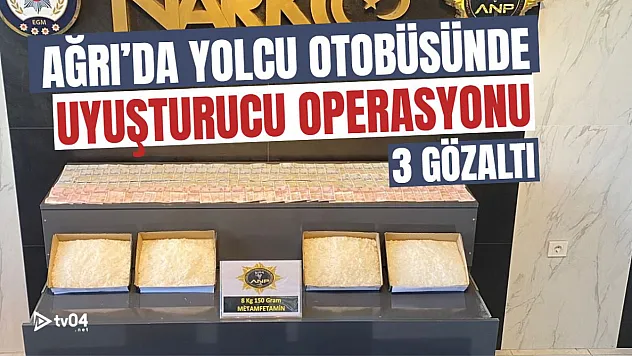 Ağrı'da Yolcu Otobüsünde Uyuşturucu Operasyonu: 3 Gözaltı!