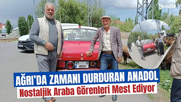 Ağrı'da Zamanı Durduran Anadol: Yeşilçam Afişleriyle Süslenen Nostaljik Araba Görenleri Mest Ediyor
