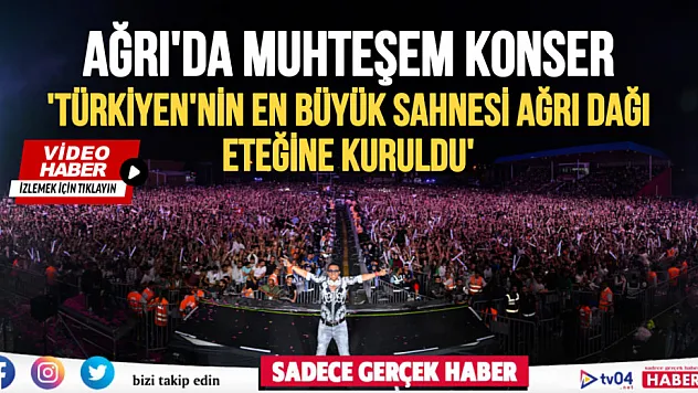 Ağrı Dağı müziğin büyülü dünyasına ev sahipliği yaptı