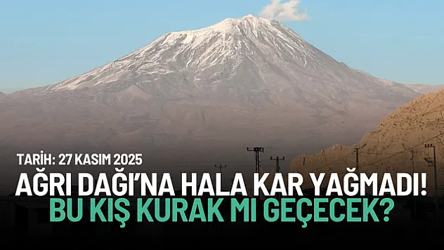 Ağrı Dağı'nda Tarihi Kuraklık Endişesi: 27 Kasım'da Hâlâ Kar Yok!