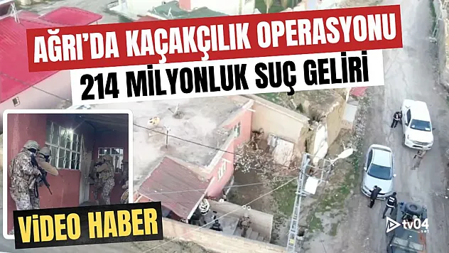Ağrı Merkezli Göçmen Kaçakçılığı Operasyonunda 214 Milyon Liralık Suç Geliri Tespit Edildi