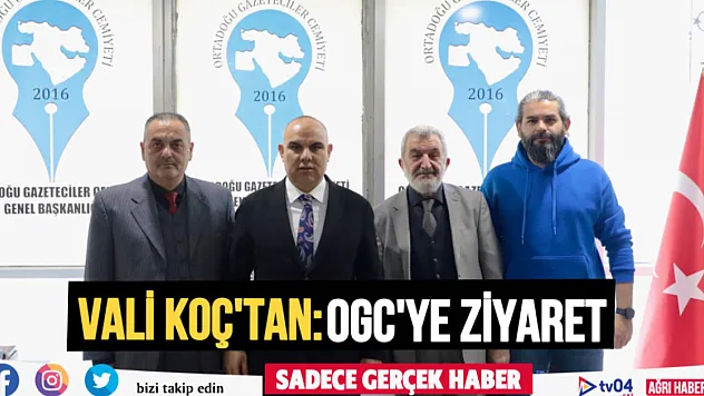 Ağrı Valisi Koç'tan Ortadoğu Gazeteciler Cemiyetine ziyaret