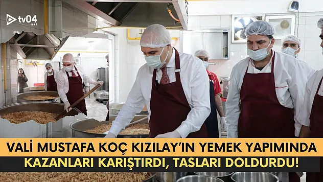 Ağrı Valisi Mustafa Koç, Kızılay'ın Aşevi Ziyaretinde Kazanları Karıştırdı, Tasları Doldurdu!